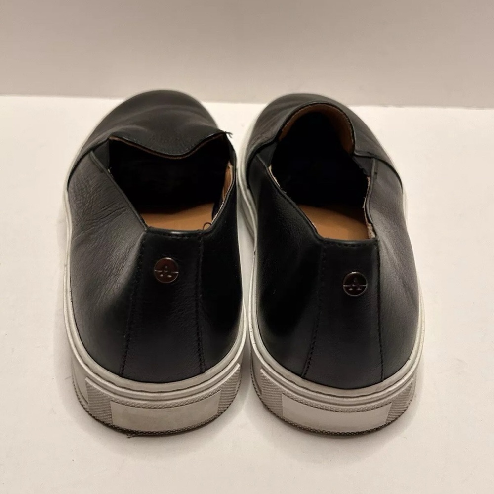 Aquatalia Onida Black Leather Slip-On Sneakers 10.5 - Picture 5 of 16